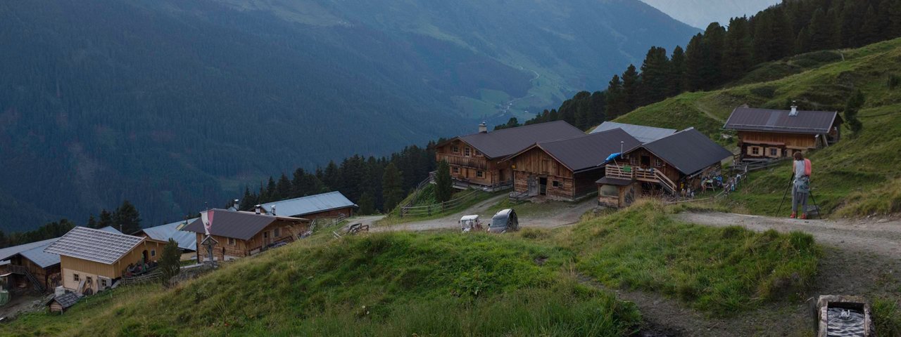 Evening at the Außermelang Alm