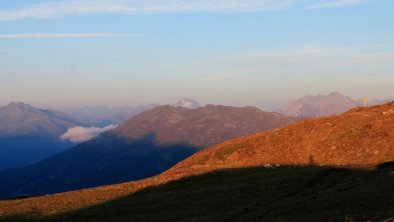 Sonnenuntergang in den Bergen