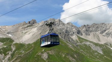 Vallugabahn cable car, © Arlberger Bergbahnen