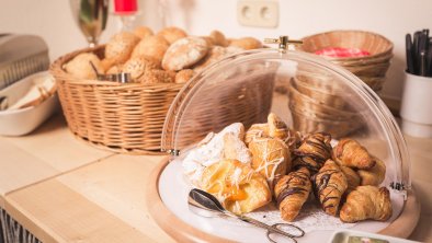 Sweet dishes at the breakfast buffet