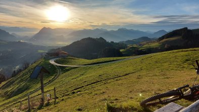 Biken im November Blick richtung Kufstein