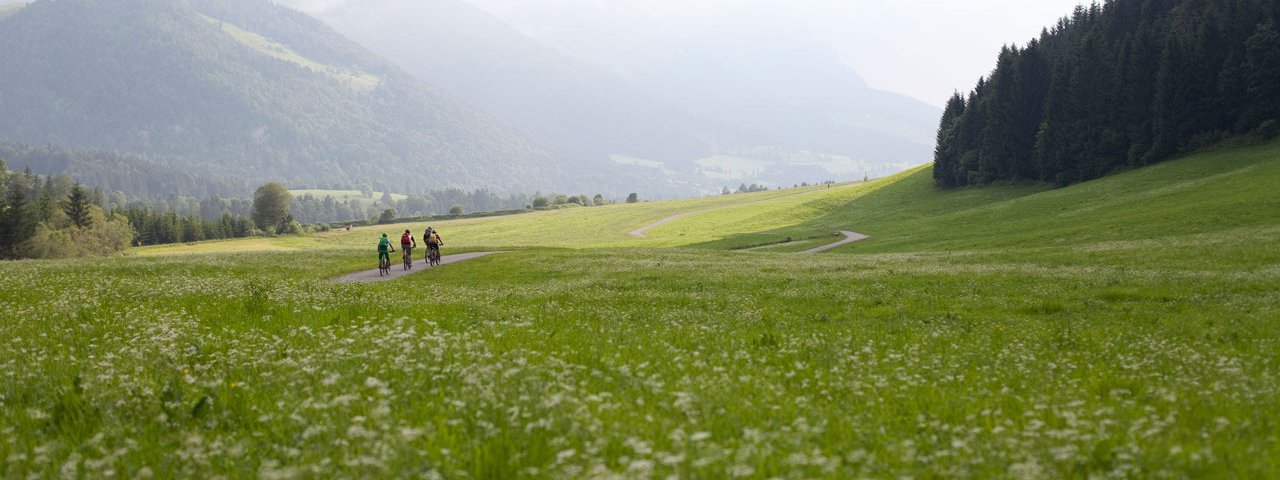 Mountain biking near Kössen, © Tirol Werbung / Soulas Oliver