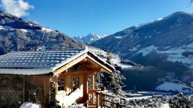 Gartenhaus im Winter