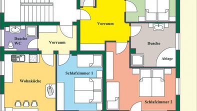 Haus Stefan Schwendau - Grundriss Ferienwohnung