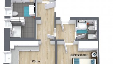 Grundriss Appartement Sonnenspitze 2 SZ