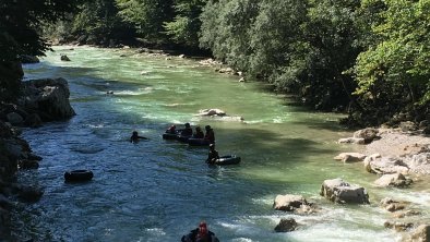 Tubing in the wildwater river 150 m next to the apartment