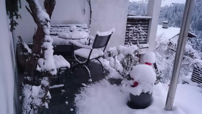 terrace in winter