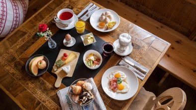 Frühstückstisch, Boutique hotel Goldener Adler Isc