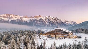 Außenansicht_Winterlandschaft_Drohne Fullres, © Interalpen-Hotel Tyrol