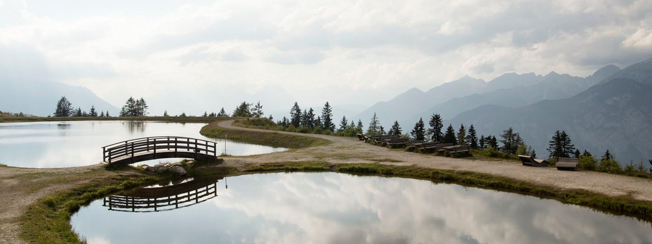 Artificial lake at Mutterer Alm, © Tirol Werbung/Frank Bauer