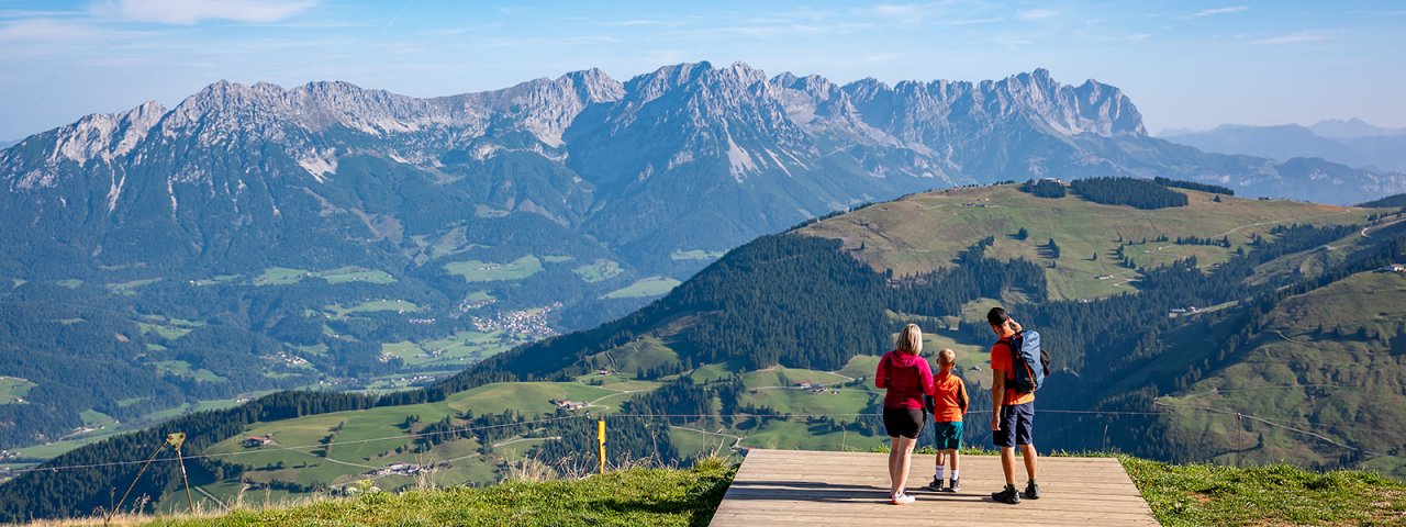 View from the top of the Hohe Salve mountain, © Bergbahnen Hohe Salve