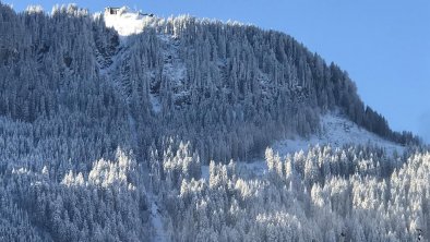 Blick auf den Hahenkamm vom Balkon und Terrassen, © KITZALPHOUSE