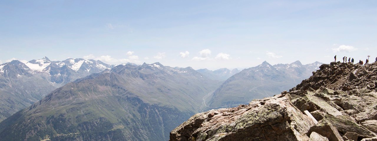 The views atop the Gaislachkogel mountain seem to go on forever