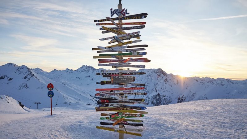 Signpost, Ischgl-style, © Ischgl