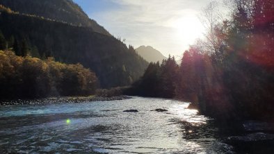 Sonnenuntergang am Lech