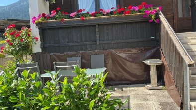 App. Garten Terrasse und Eingang