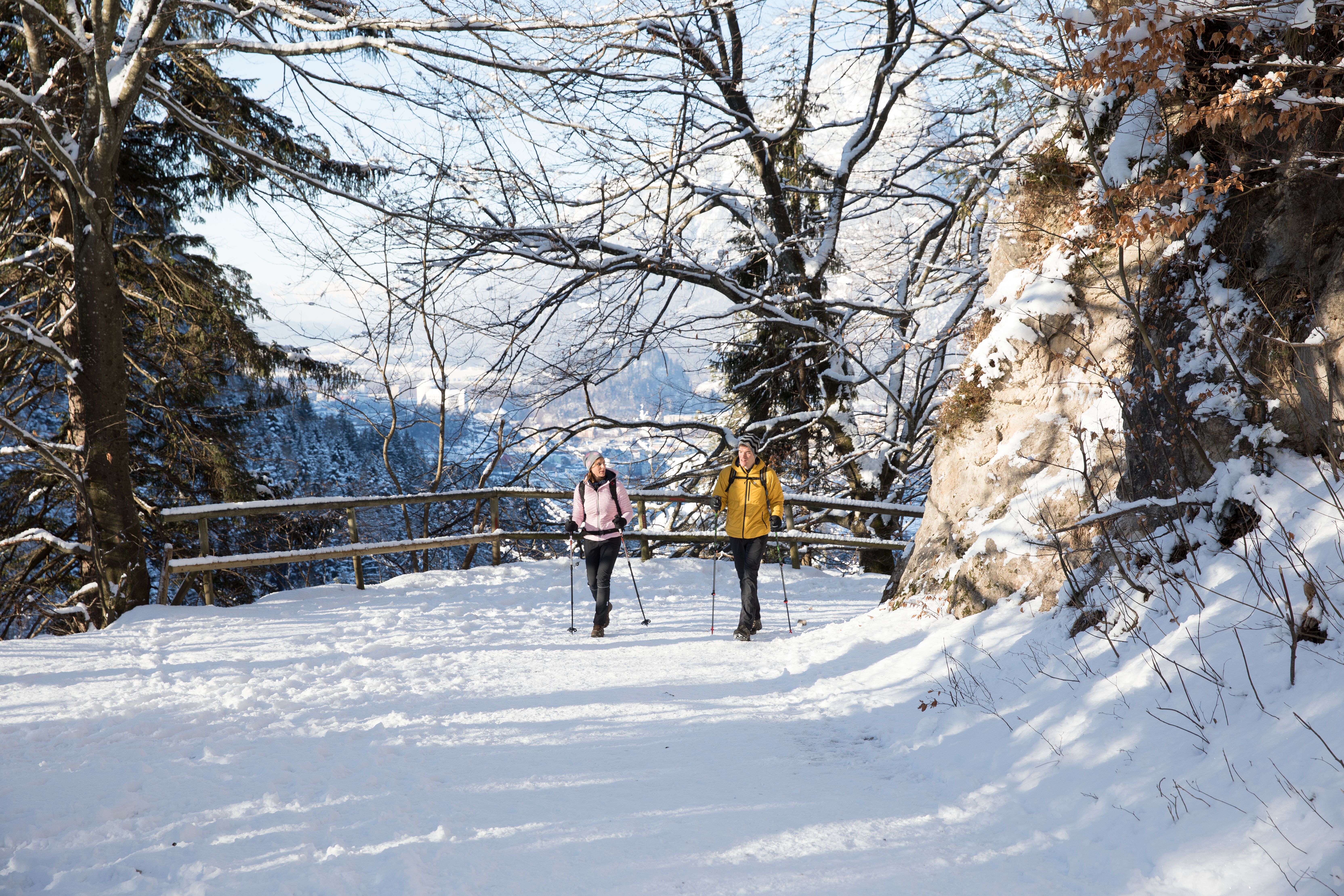 Kaiseraufstieg, im winterlichen Kaisertal