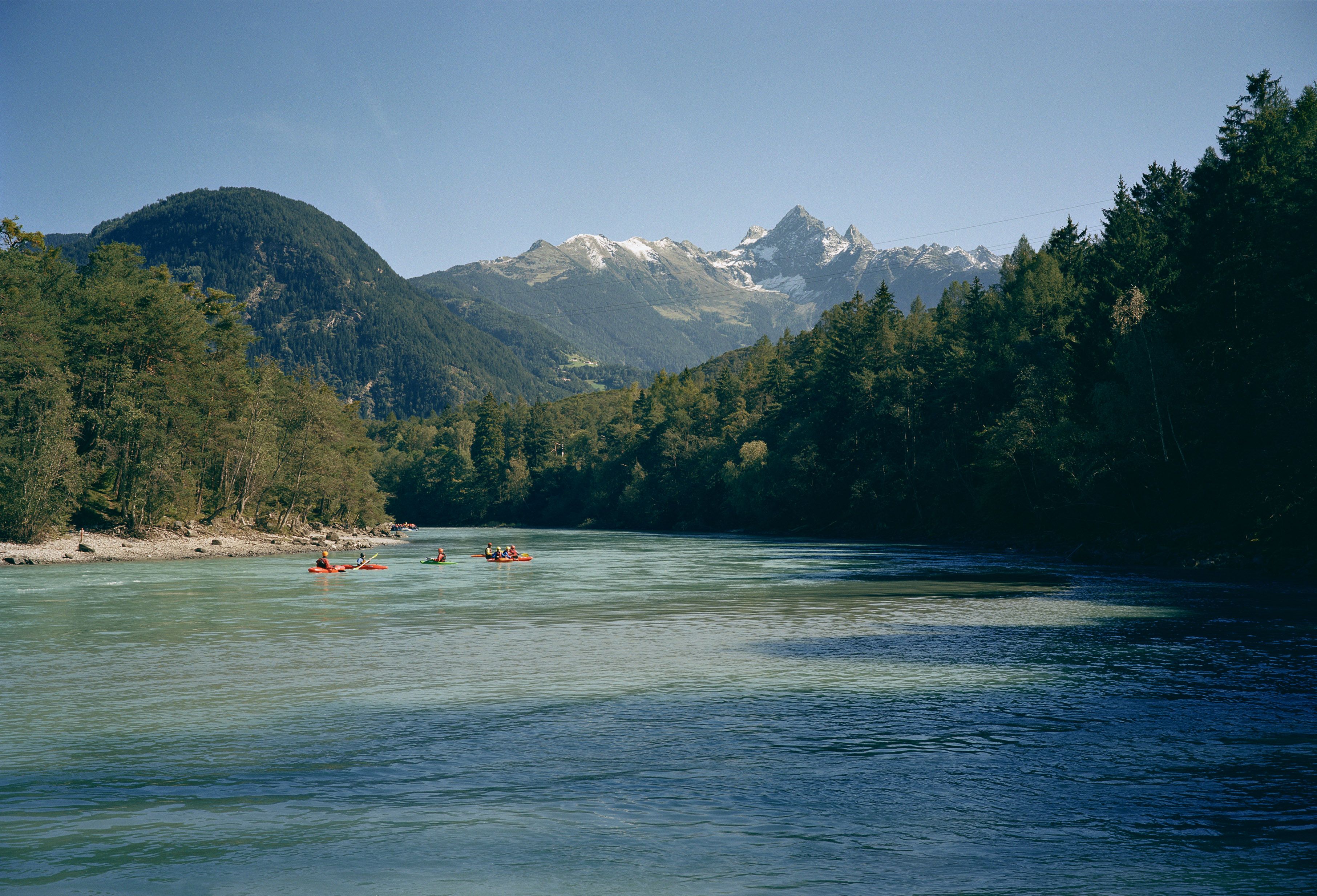 Rafting am Inn in der Imster Schlucht