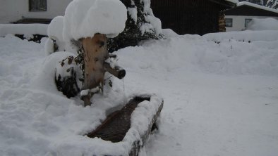 Apartment Anna Aschau - Garten Winter