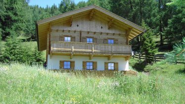 Alpine hut in the summer