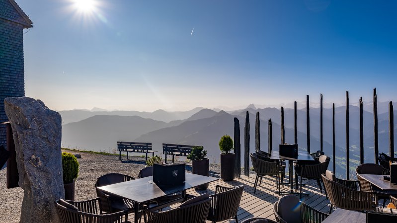 View from the top of the Hohe Salve mountain, © Bergbahnen Hohe Salve