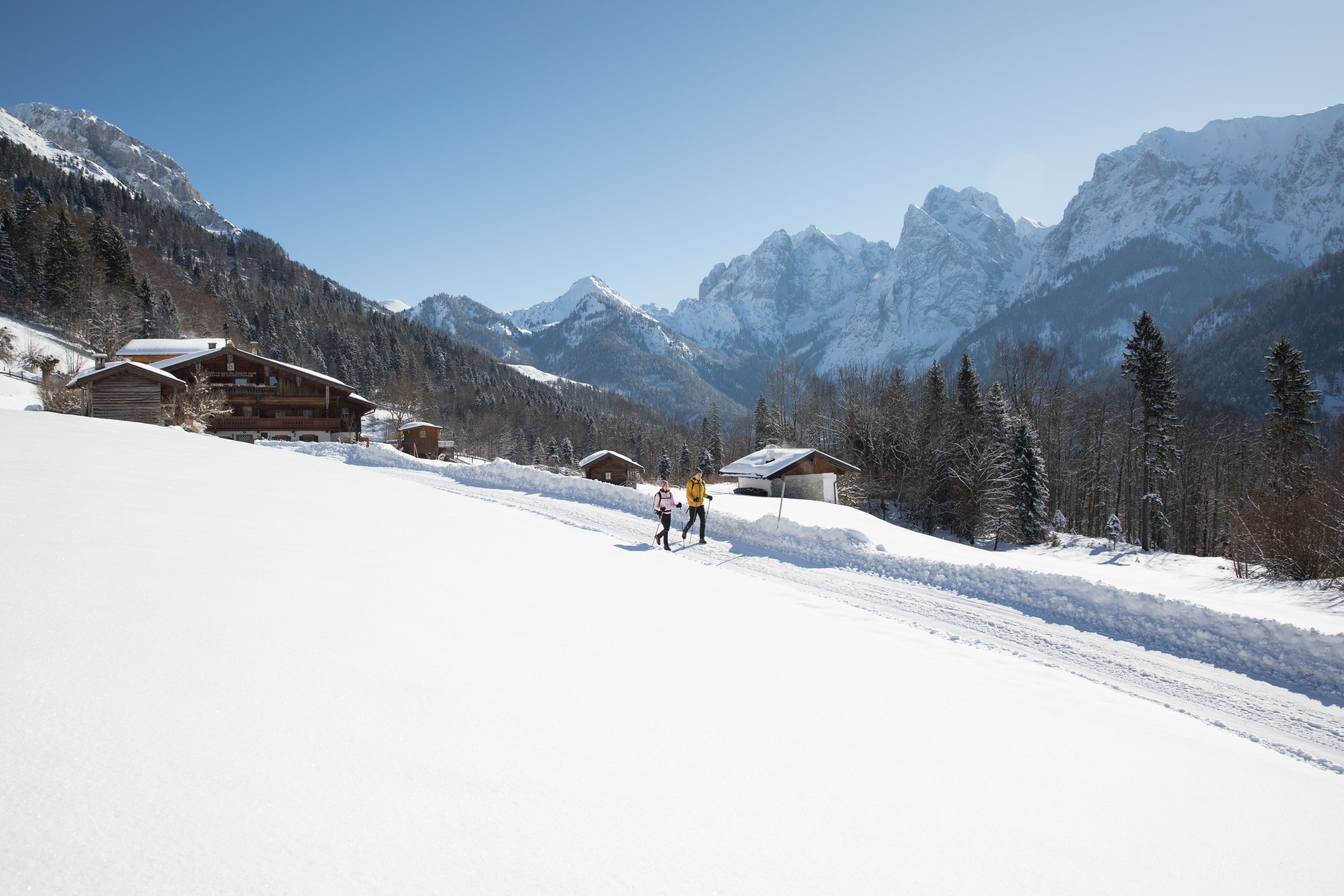 Hinterkaiserhof, Winterliches Kaisertal