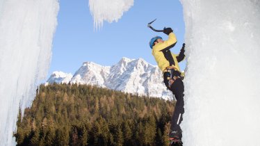 Häselgehr-Eisfall in the Tiroler Zugspitz Arena, © Climbers' Paradise