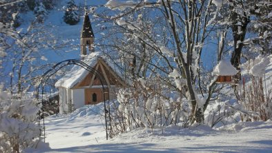 Stangleggerhof Hauskapelle im Winter