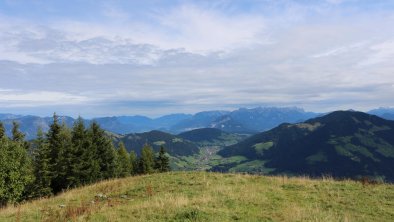 Blick auf Oberau vom Schatzberg Wildschönau Sommer