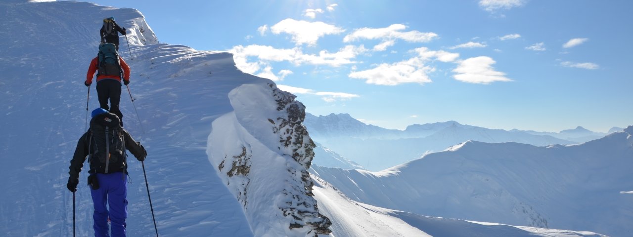 Ski touring near Navis in winter, © Wipptal