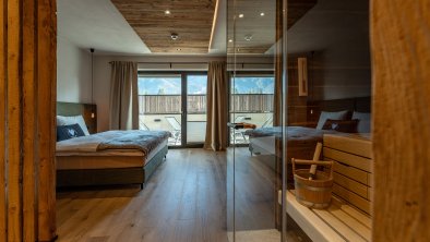 Schlafzimmer inkl. privater Sauna