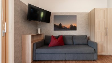 Schlafcouch im Wohnzimmer