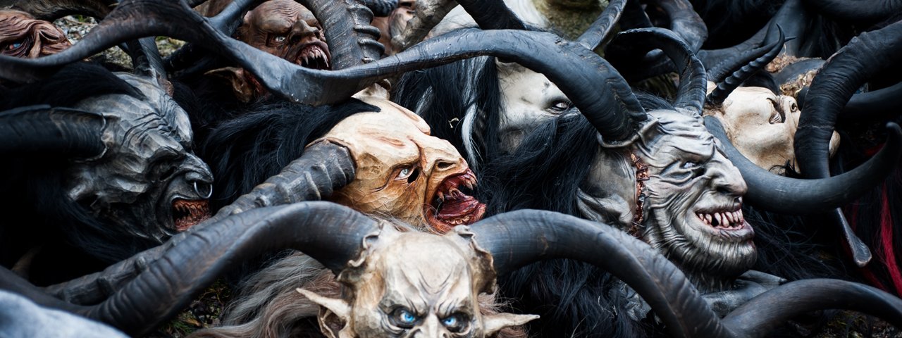 Elaborately Carved Krampus Masks, © Tirol Werbung/Lea Neuhauser