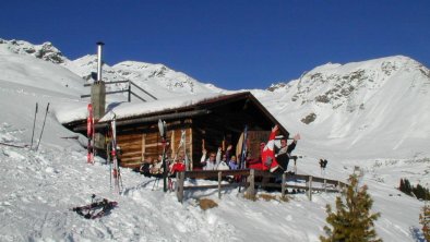 Unsere Berghütte an der Piste