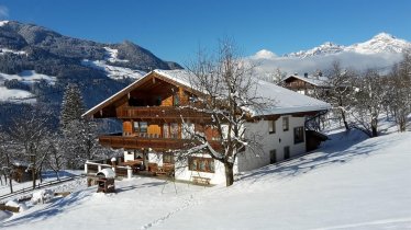 Das Haus mit schöner Winterpracht