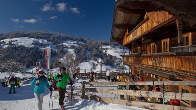 Ski_Juwel_Skifahrer_beim_Riedlhof_Oberau_Wildschön, © Ski Juwel Alpbachtal Wildschönau