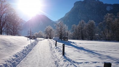 Winterwanderweg entlang des Zillers