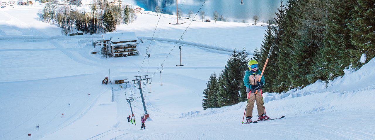 Skiing at the Planberglift, © Doppelmayr