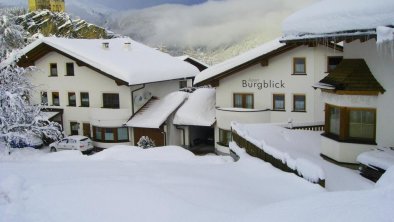 The Apart Burgblick covered in snow