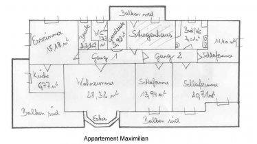 Appartement MaximiLian Grundriss