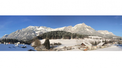 Winterpanorama Blick von der Dachterasse