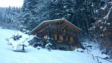 Brandhütte Winter