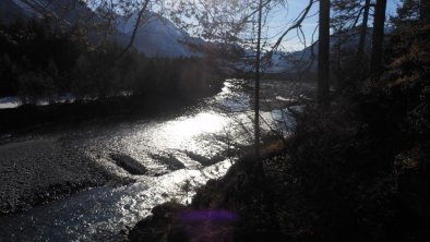 Blick auf den Lech am Abend