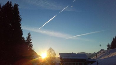 Sonnenaufgang vom Hausbergerhof, © ausbergerhof / Gästehaus Ainberger