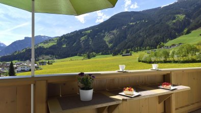 Balkon, Blick gegen Westen