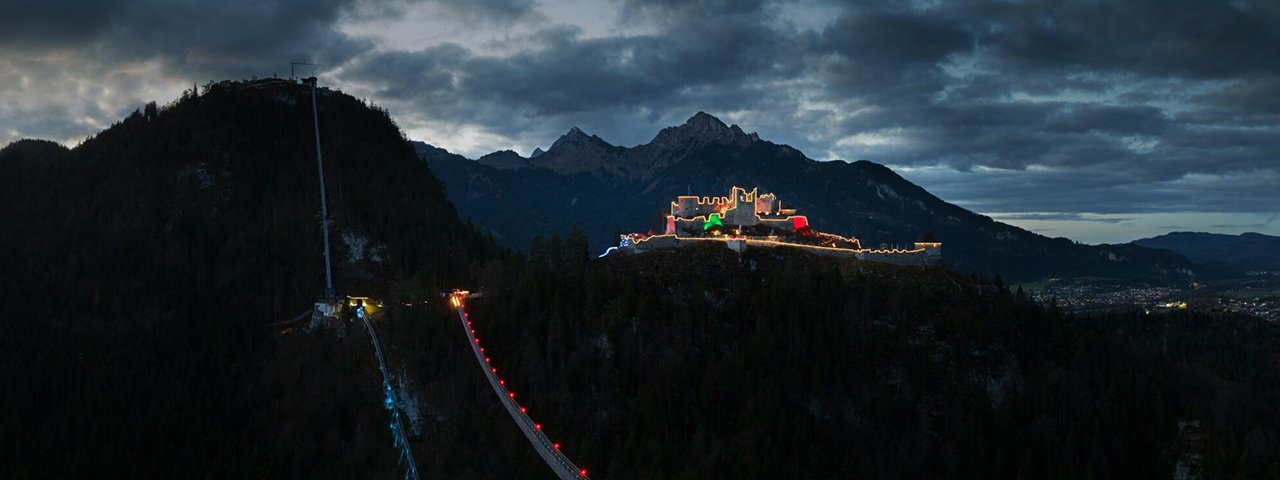 Light Up the Night: The Lumagica Festival of Lights at Ehrenberg Castle Ensemble, © Robert Eder / Naturparkregion Reutte