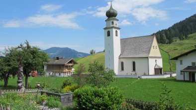 Thierbach Sommer  Dorf mit Kirche Wildschönau FG.