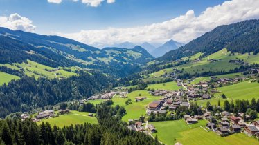 View from the Bergwald to the Alpbach valley, © Katharina Moser Bergwald Appartements Alpbach