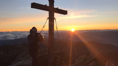 Sonnenaufgang am Rastkogel