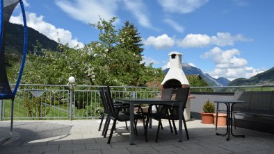 Barbecue facilities on the guest terrace